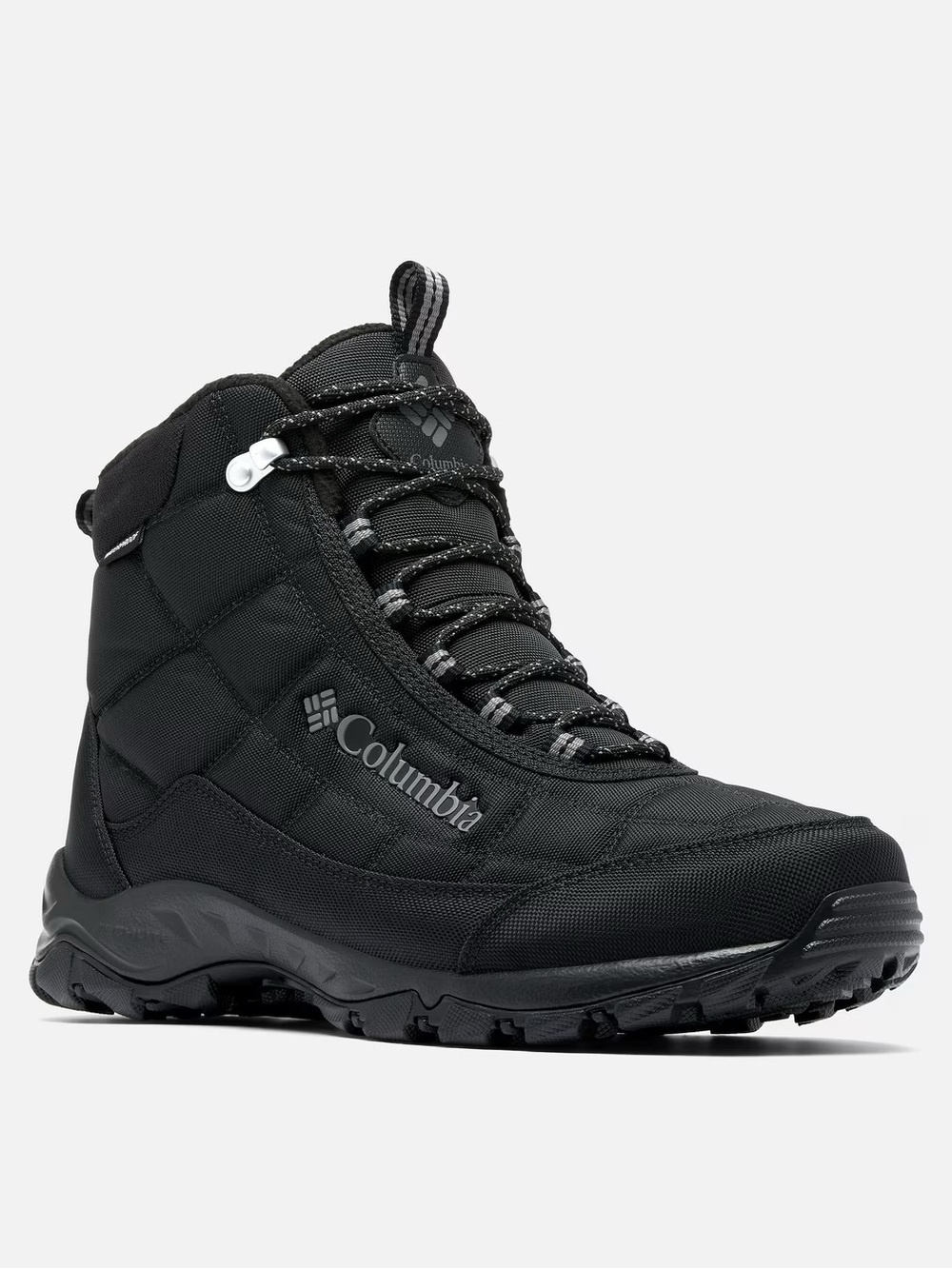 Columbia Men’s Black Quilted Lace-Up Hiking or Winter Boot size 10